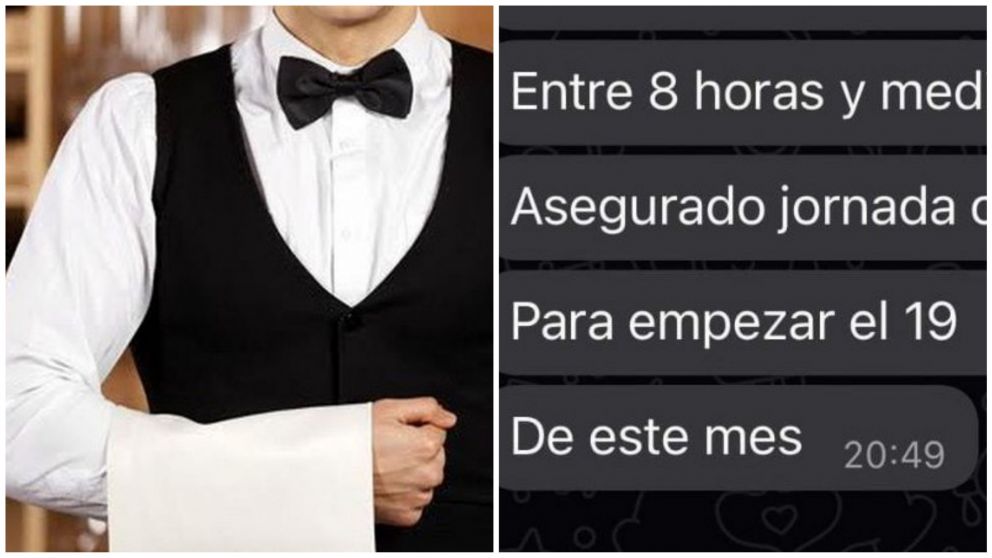 Cada vez más mozos denuncian bajos salarios y extenuantes condiciones de trabajo.