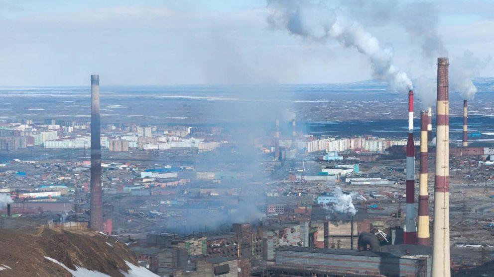 Norilsk es la localidad con el invierno más largo y frío del planeta.