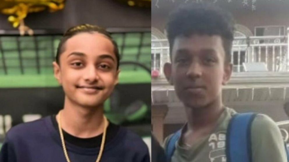 Daniel Persaud y Ryan Wong, ambos de 13 años, murieron ahogados tras ser tapados por el agua en una bahía en Long Island, Nueva York (Facebook).