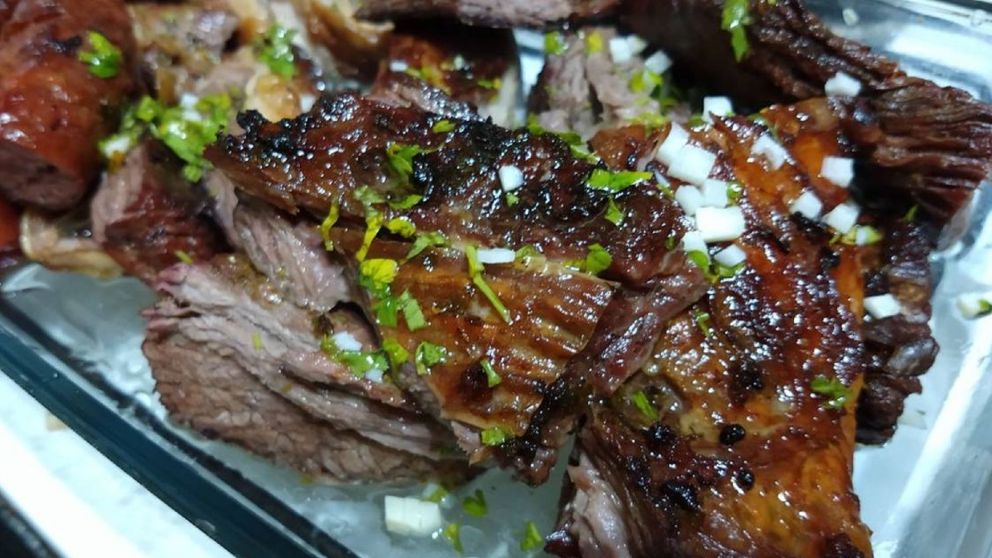 Receta de vacio inyectado con chimichurri súper fácil.