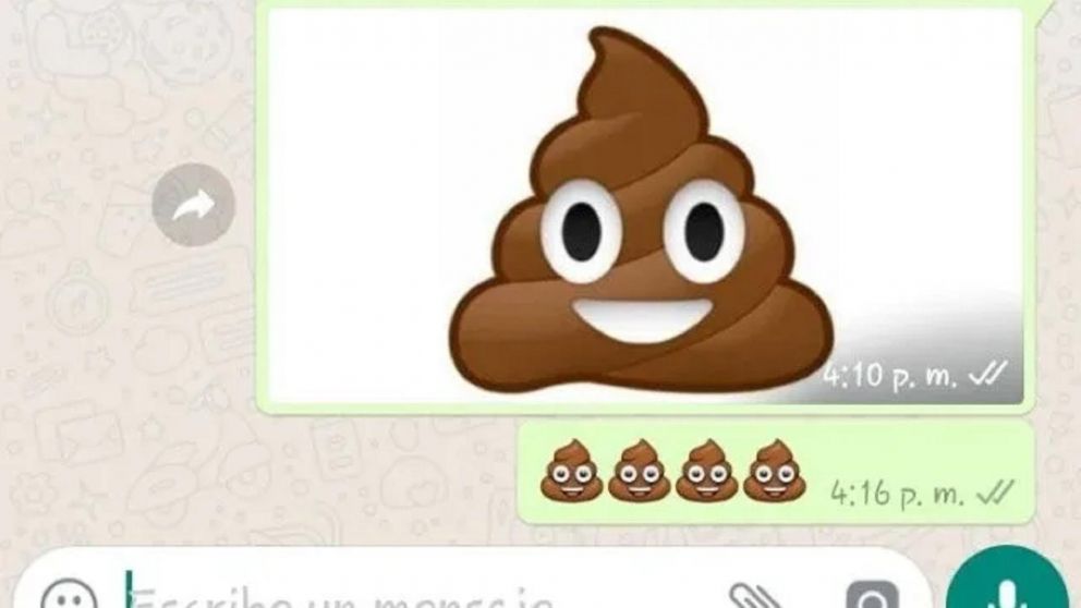Conocé el verdadero significado del emoji de "la caca" en WhatsApp.