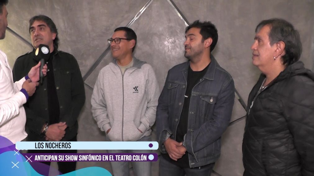 Los Nocheros previo a show sinfónico en Buenos Aires