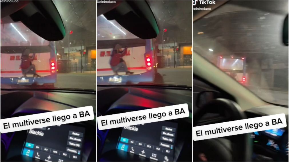 El "hombre araña" se hizo viral en las redes sociales.