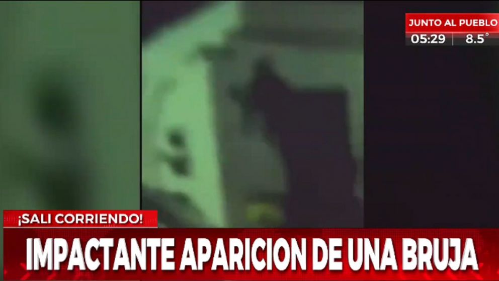 Testigos aseguran que se trata de una bruja.
