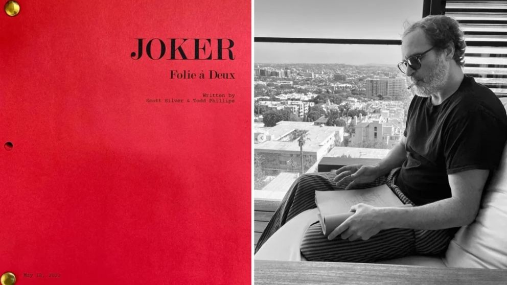 El "Joker 2" anunció su estreno con esta foto en redes sociales.