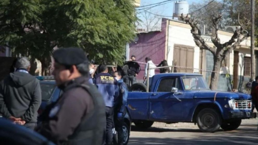 El lugar donde se produjo el homicidio (Diario de Cuyo).