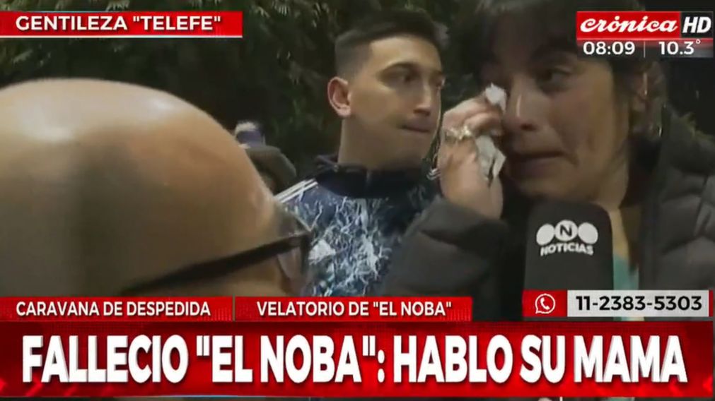 Vanesa Aranda, la mamá de "El Noba", habló tras la muerte de su hijo de 25 años.