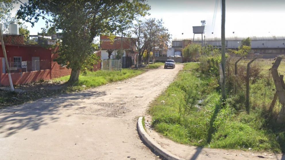 Acá, en este lugar, fue encontrado el cadáver del trabajador.