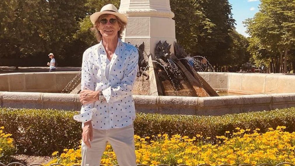 Mick Jagger hizo vida de turista en Madrid antes del primer concierto de los Rolling Stones (Twitter/@MickJagger).