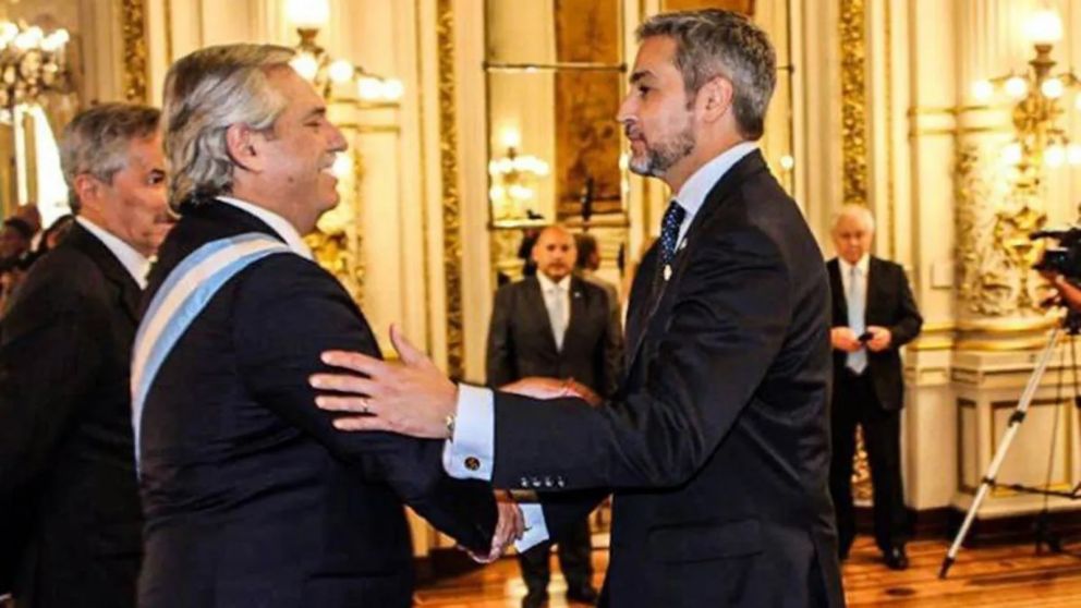 Alberto Fernández volverá a encontrarse este lunes con Mario Abdo Benítez, su par paraguayo (Gentileza LN Paraguay/Archivo).