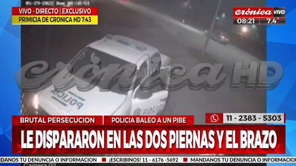 Las c�maras de seguridad captaron todo lo ocurrido (Captura de pantalla):