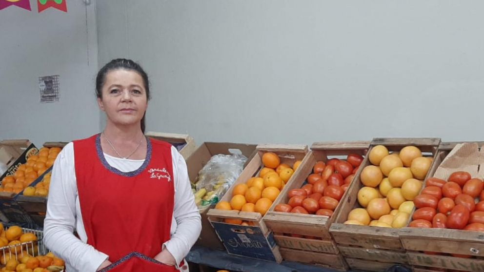 Marcela es dueña de una verdulería en Córdoba y asegura que las ventas "están flojas".