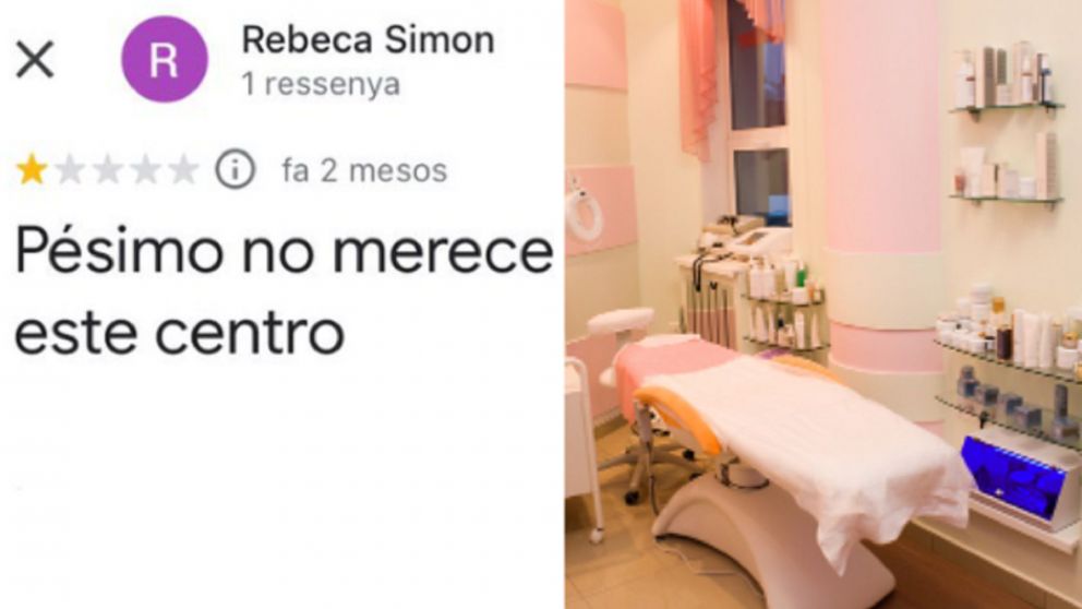 Se armo terrible revuelo en las redes por una mala reseña a un centro de estética.