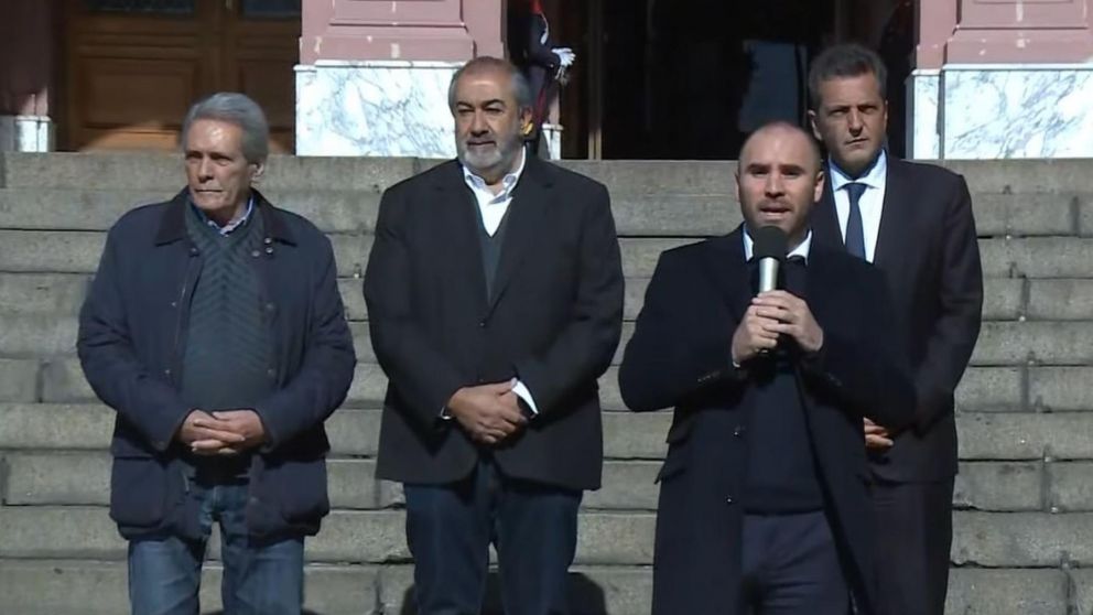 El ministro de Econom�a, Mart�n Guzm�n, anunci� la suba del piso del Impuesto a las Ganancias (Captura de video).