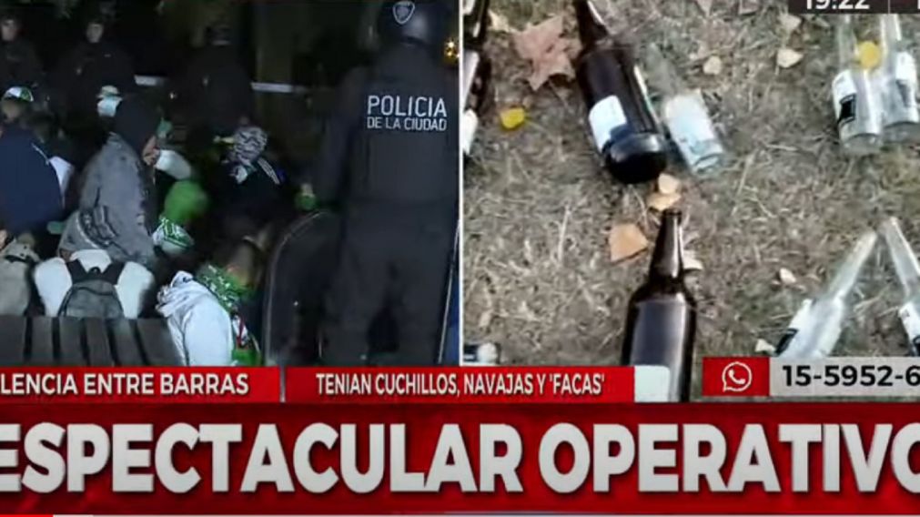 16 de los hinchas detenidos eran colombianos.