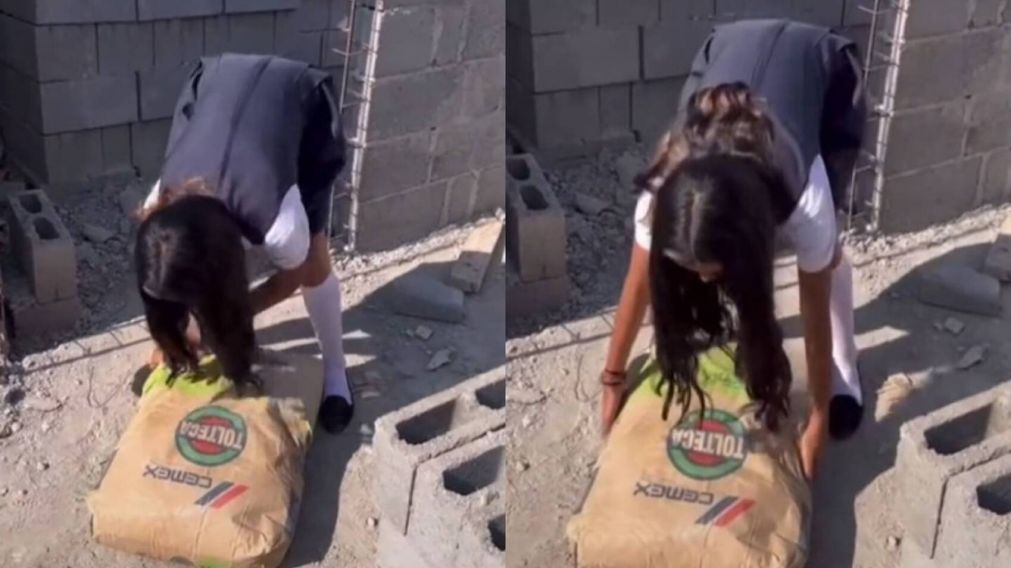 Una adolescente quiso abandonar el colegio, su padre se enteró y le dio una lección de vida (imagen captura vídeo).