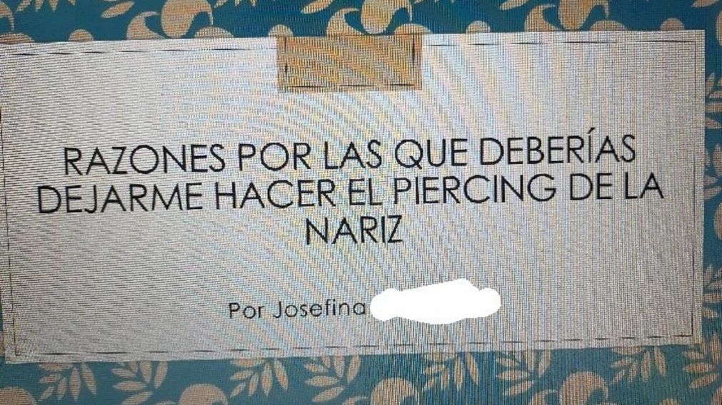 Una mujer de Twitter se volvió viral al contar de qué manera su hija le pidió autorización para hacerse un piercing.