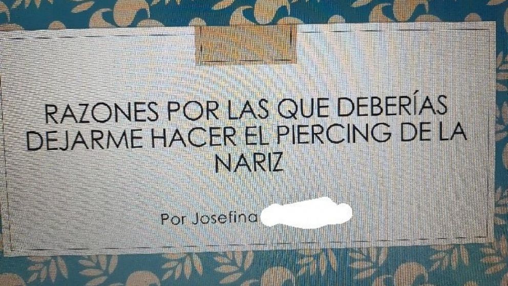 Una mujer de Twitter se volvió viral al contar de qué manera su hija le pidió autorización para hacerse un piercing.