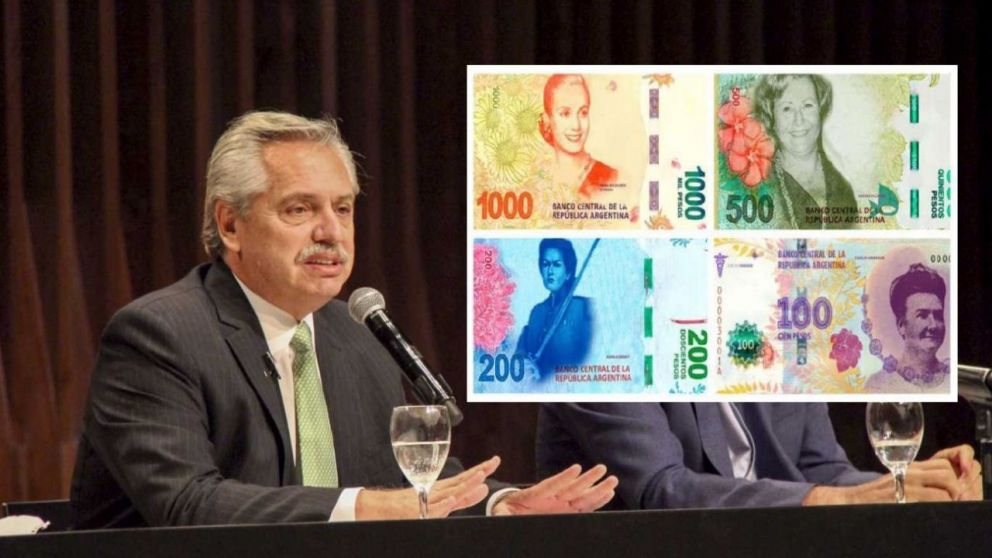 Los nuevos billetes cuentan con las figuras de grandes personalidades argentinas.