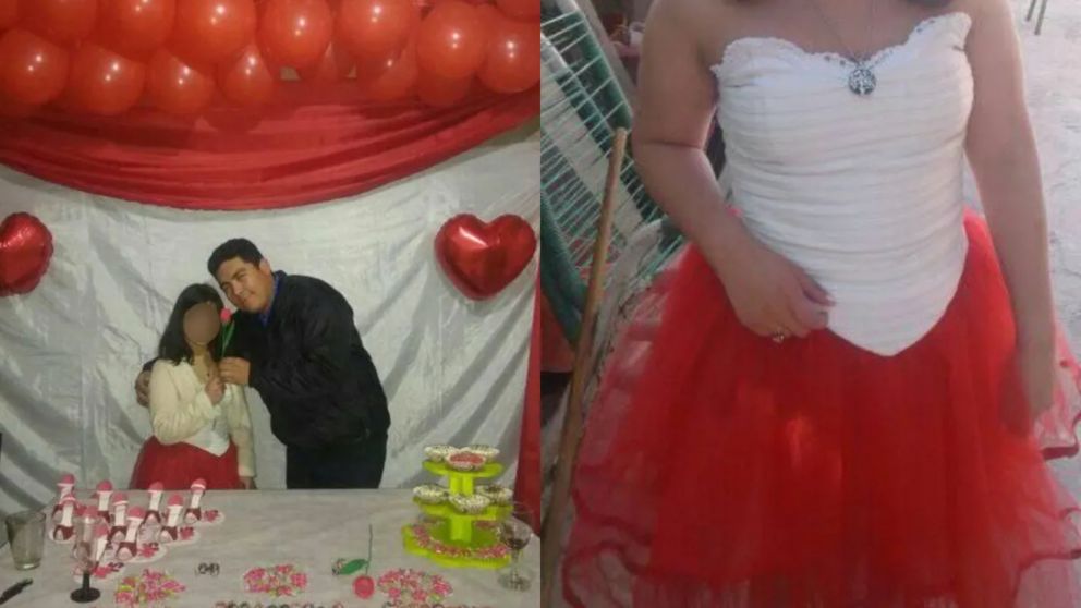 Una joven decidió poner en venta el vestido de sus 15 para ayudar a su familia (imagen Facebook).