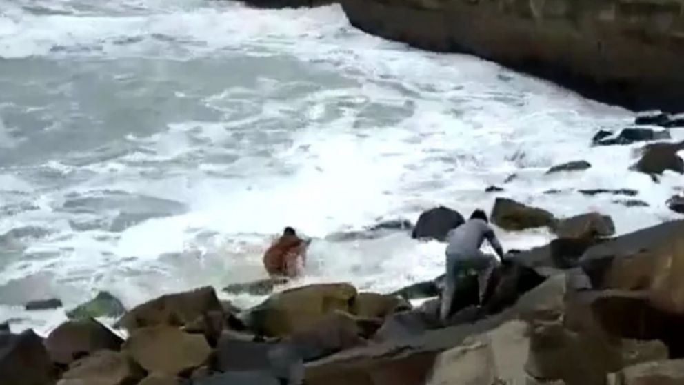 La dram�tica escena fue registrada por vecinos de la zona.