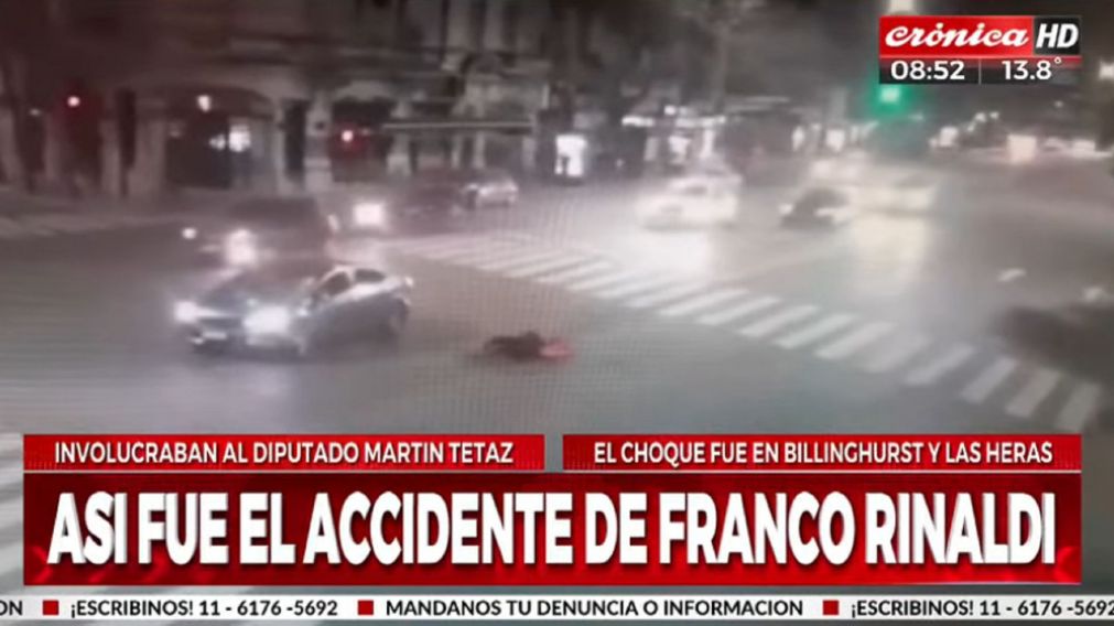 El siniestro ocurri� en el cruce de las calles Billinghurst y Las Heras.