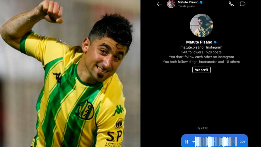 Matías Pisano le contestó a un hincha de Racing que le mandó un picante audio por WhatsApp.