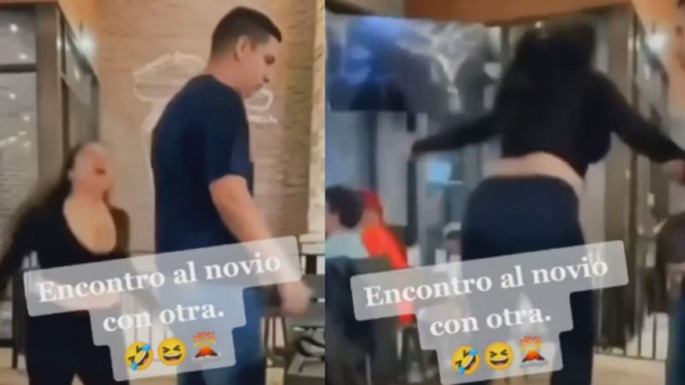 La chica engañada le hizo de todo a su pareja cuando descubrió el engaño.