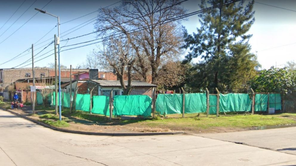 Acá, en este lugar de Garín, se produjo el asalto que sufrió el efectivo policial.