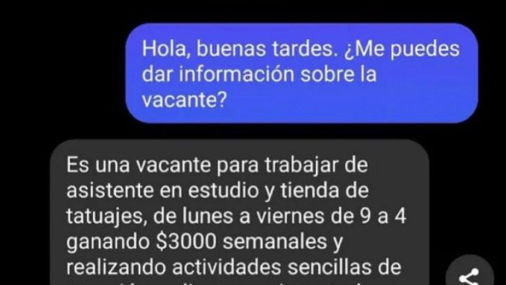 Un tatuador se hizo viral después de dar a conocer las condiciones para su oferta laboral.