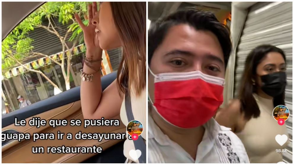 El joven grabó todo lo sucedido y lo subió a TikTok.