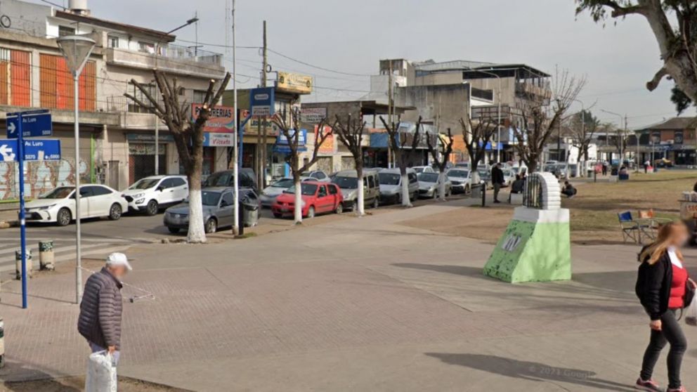 El altercado sucedió en esta zona comercial, en el oeste del conurbano bonaerense.