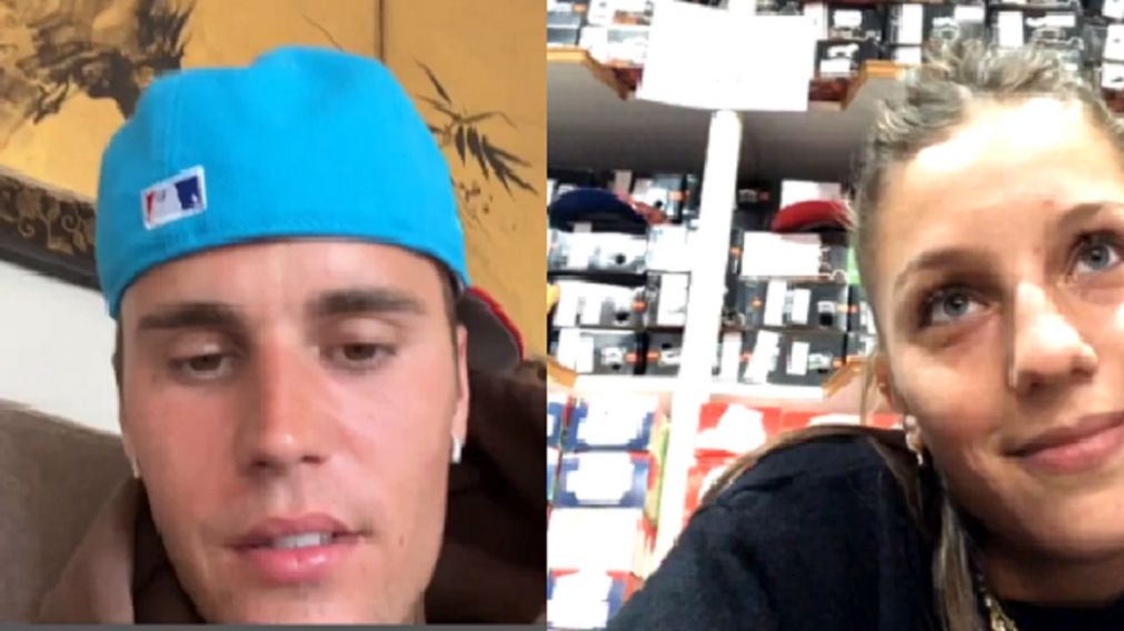 Justin Bieber aceptó la solicitud para unirse a un vivo de Instagram a una cordobesa y charló con ella (Instagram).