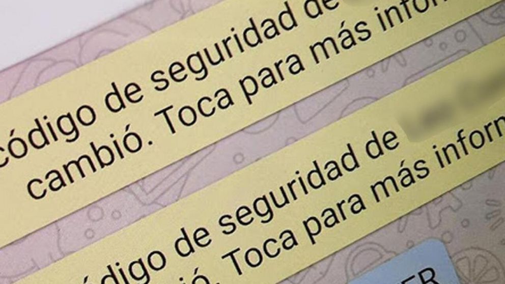 El mensaje "cambió tu código de seguridad" aparece tanto en chats grupales como individuales de WhatsApp.