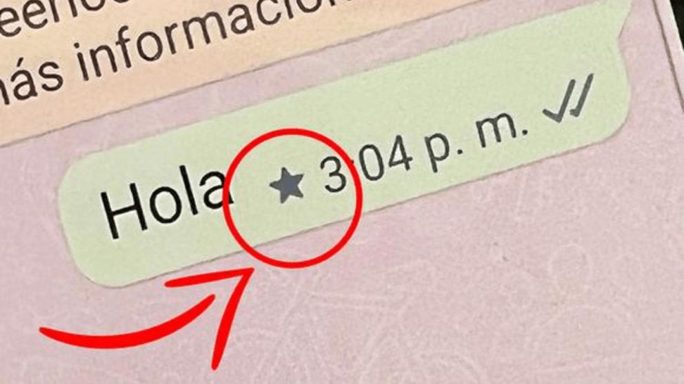 ¿Por qué aparece una estrella al lado de mi mensaje de WhatsApp?