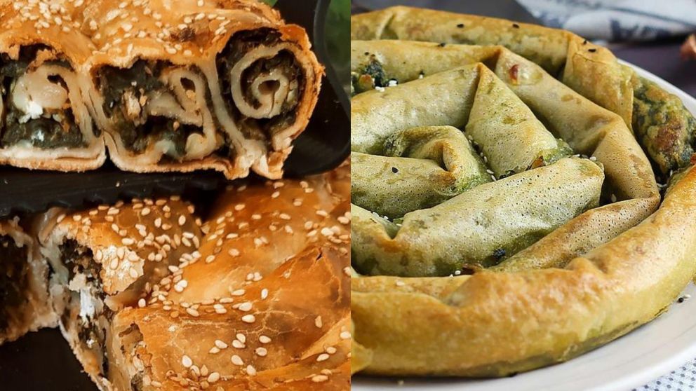 Las empanadas turca son un rollo que forma una tarta. (Imagen ilustrativa).