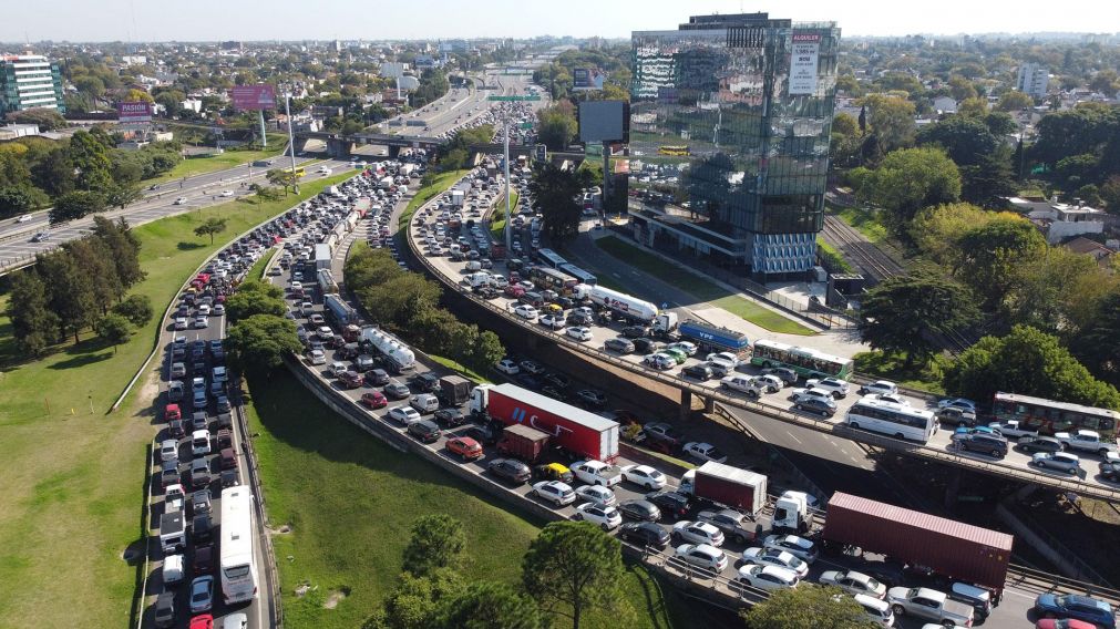 Varios incidentes "cargaron" el ingreso a la Capital Federal (Archivo).