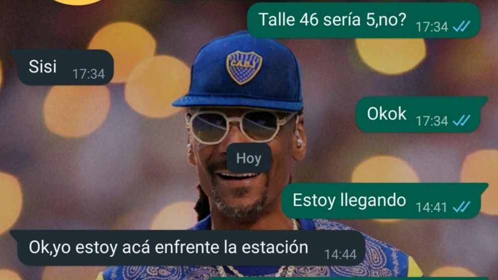 El vendedor recibió un mensaje que lo descolocó completamente.