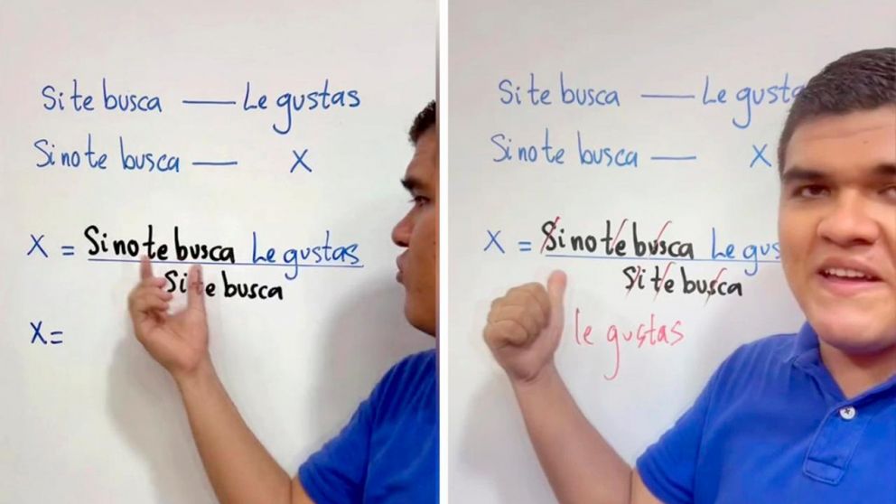 Chacho es ingeniero y usa TikTok para enseñar matemáticas.