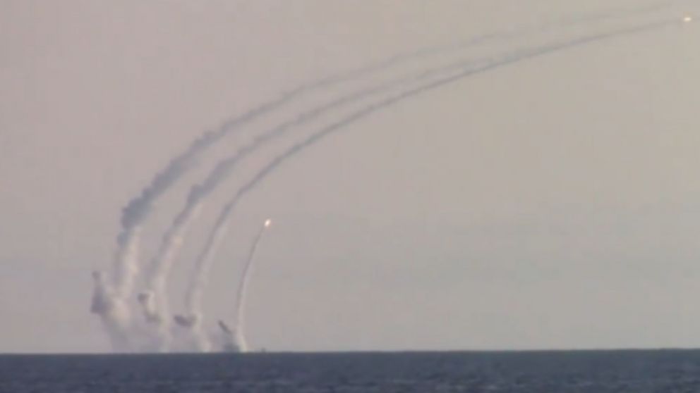 Rusia lanzó proyectiles en zonas militares estratégicas de la defensa ucraniana (Captura de video).