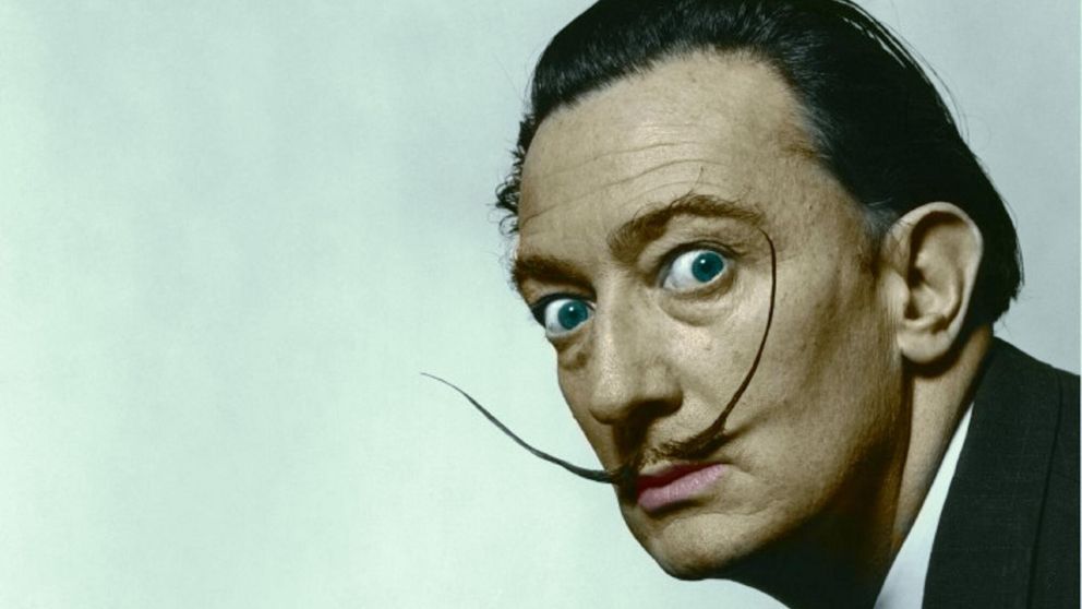 Salvador Dalí y el particular bigote con el que se volvió inmortal.