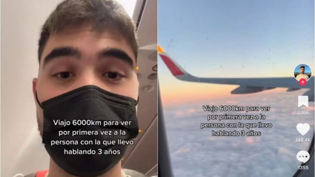 Un joven viajó ilusionado para ver por primera vez en persona a alguien especial él, pero lo engañaron (imagen captura vídeo).