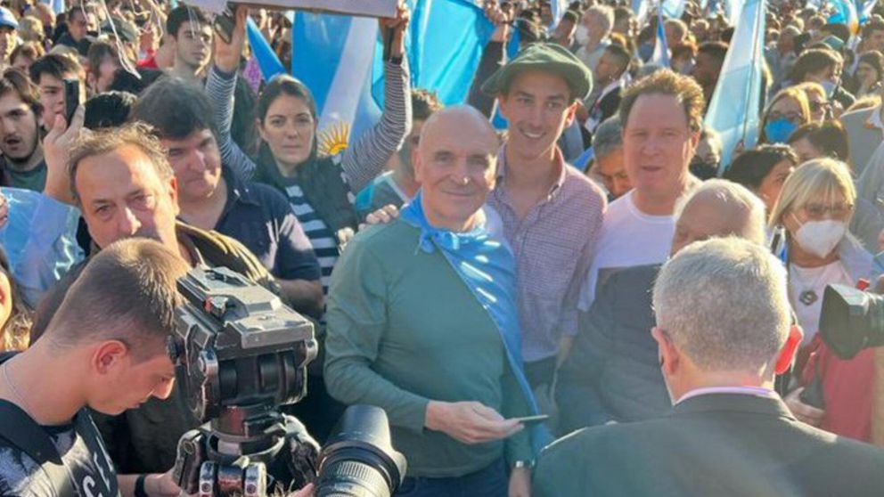 Espert fue uno de los dirigentes políticos que se hizo presente el último sábado en Plaza de Mayo para respaldar el tractorazo.