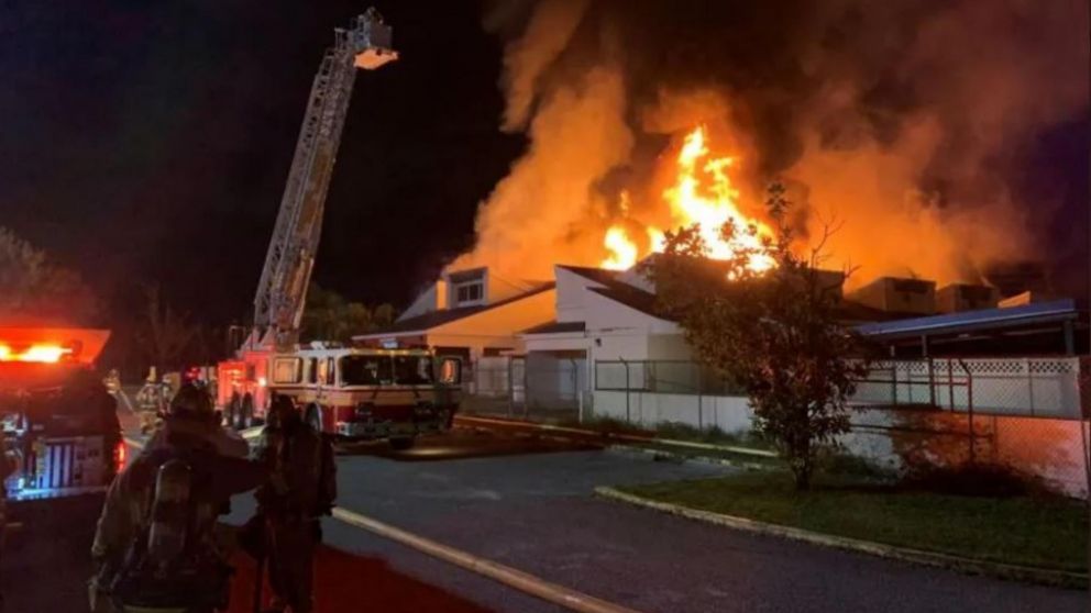 Una beba fue rescatada de las llamas de un incendio en la localidad de Orlando.