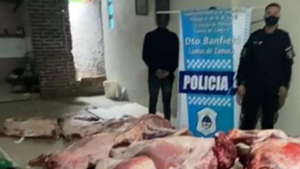 Las 46 medias reses de carne vacuna robada están valuada en 47 millones de pesos.