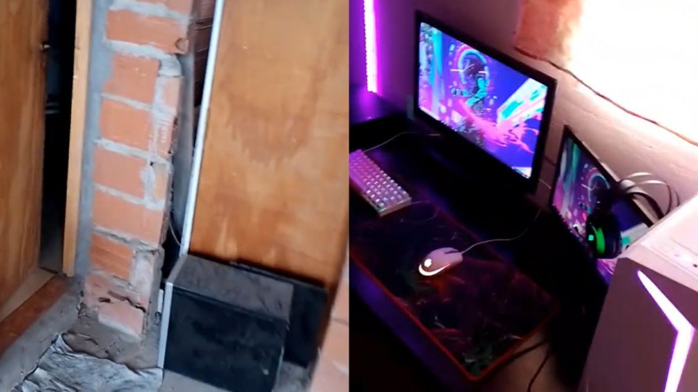 El "gamer" se volvi� viral en TikTok por su incre�ble PC y desastroso ba�o.