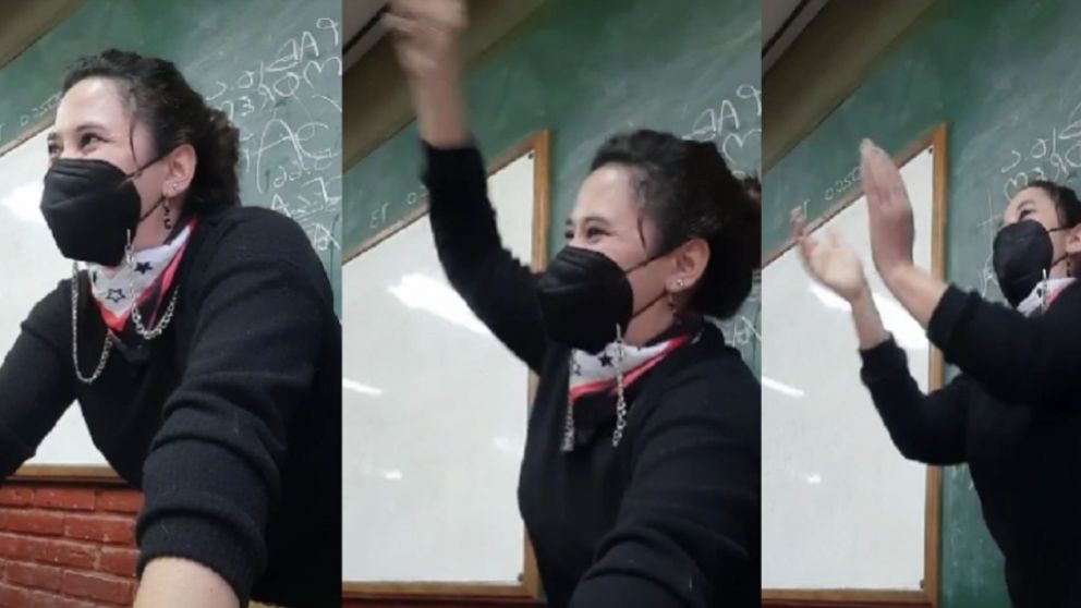 Esta docente encontró la canción perfecta para calmar a sus alumnos.