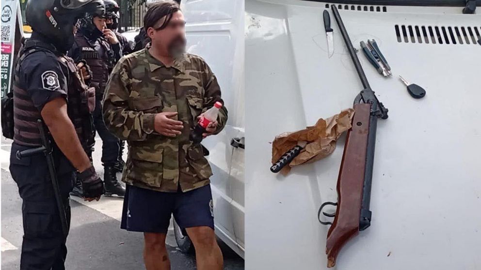"Vengo a matar a Cristina Kirchner": viajó con un rifle desde Neuquén y fue detenido en La Plata.