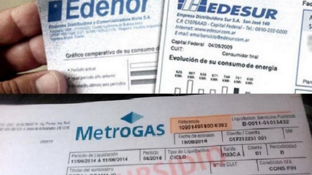 Se acerca el momento en que aumentarán las tarifas de los servicios de gas y electricidad.