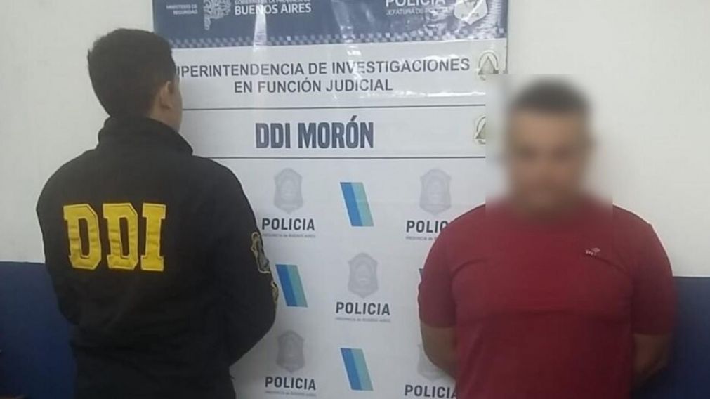 Este es el sujeto, de 33 a�os, que fue apresado por los investigadores policiales.